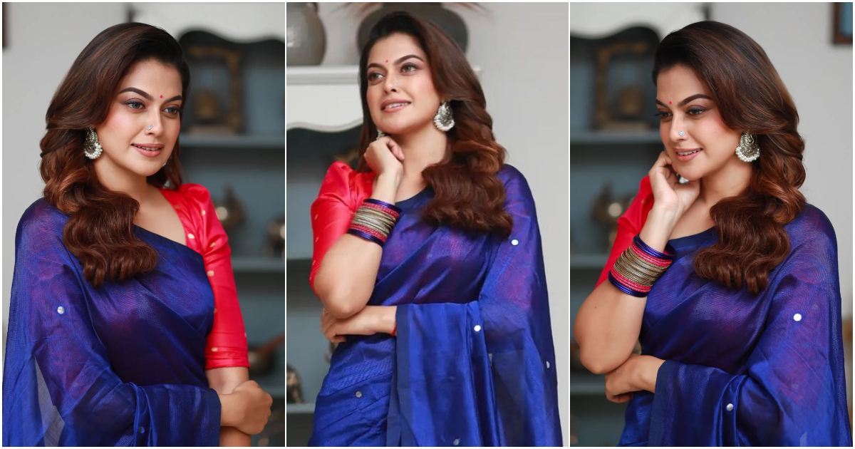 Actress Anusree Shines In Blue