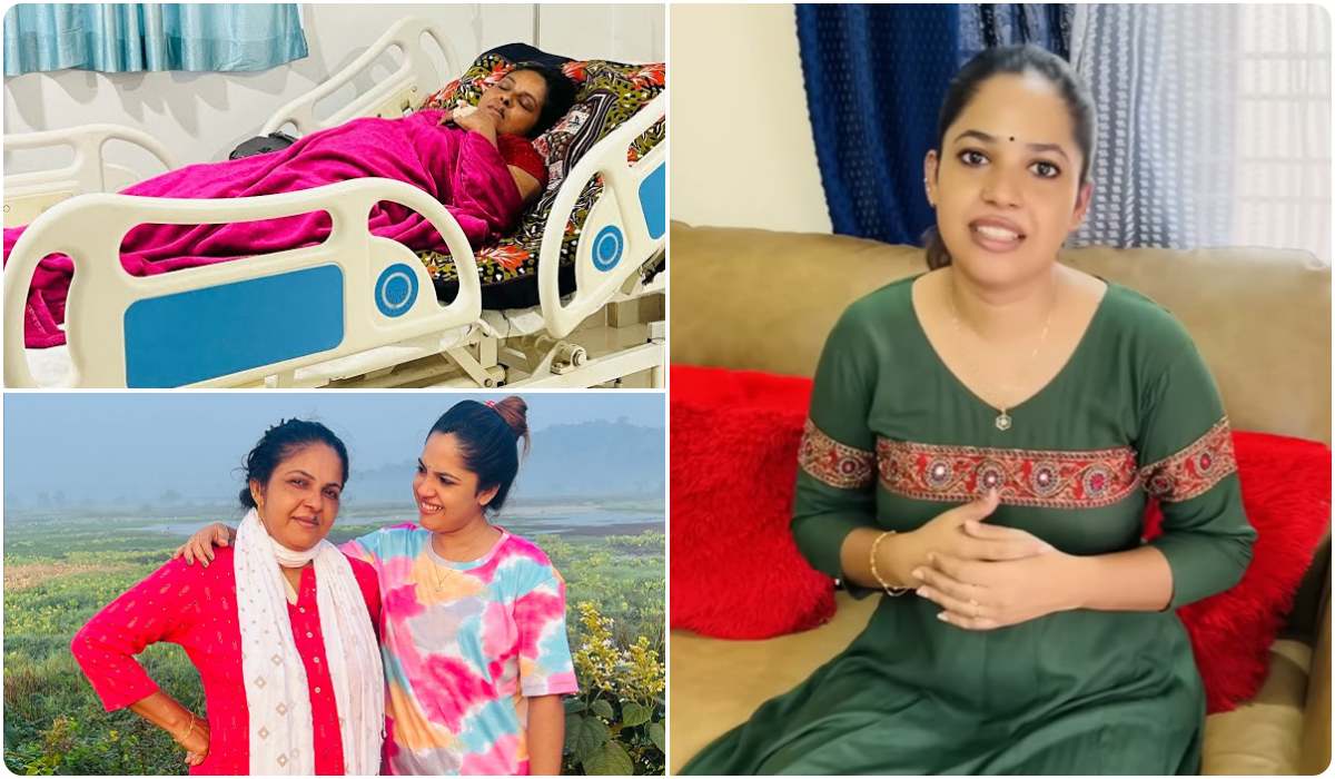 Kudumbavilakku Fame Amrutha Nair Mother Surgery News