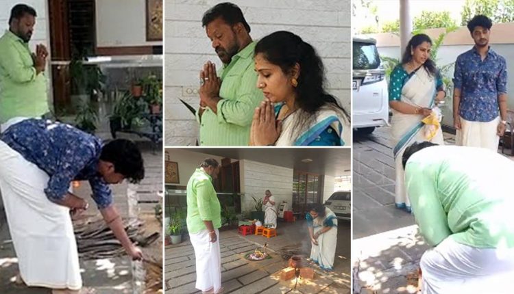Super Star Suresh Gopi And Radhika Suresh Gopi Attukal Ponkala Ceremony Viral