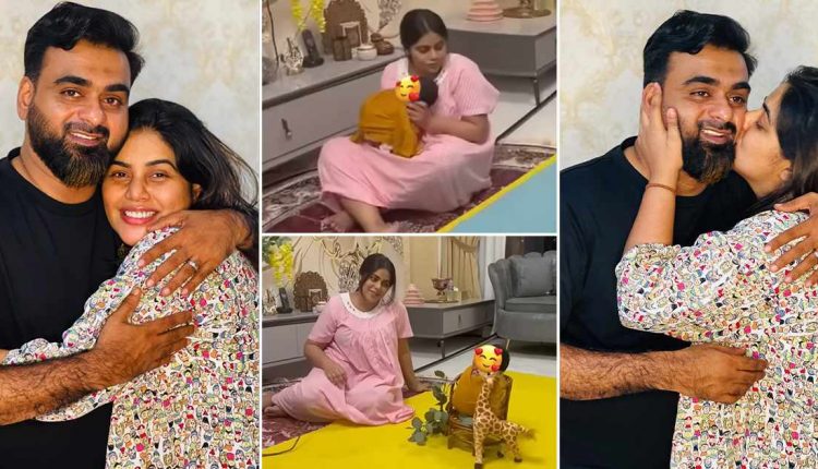 Actress Shamna Kasim Baby Photoshoot Malayalam