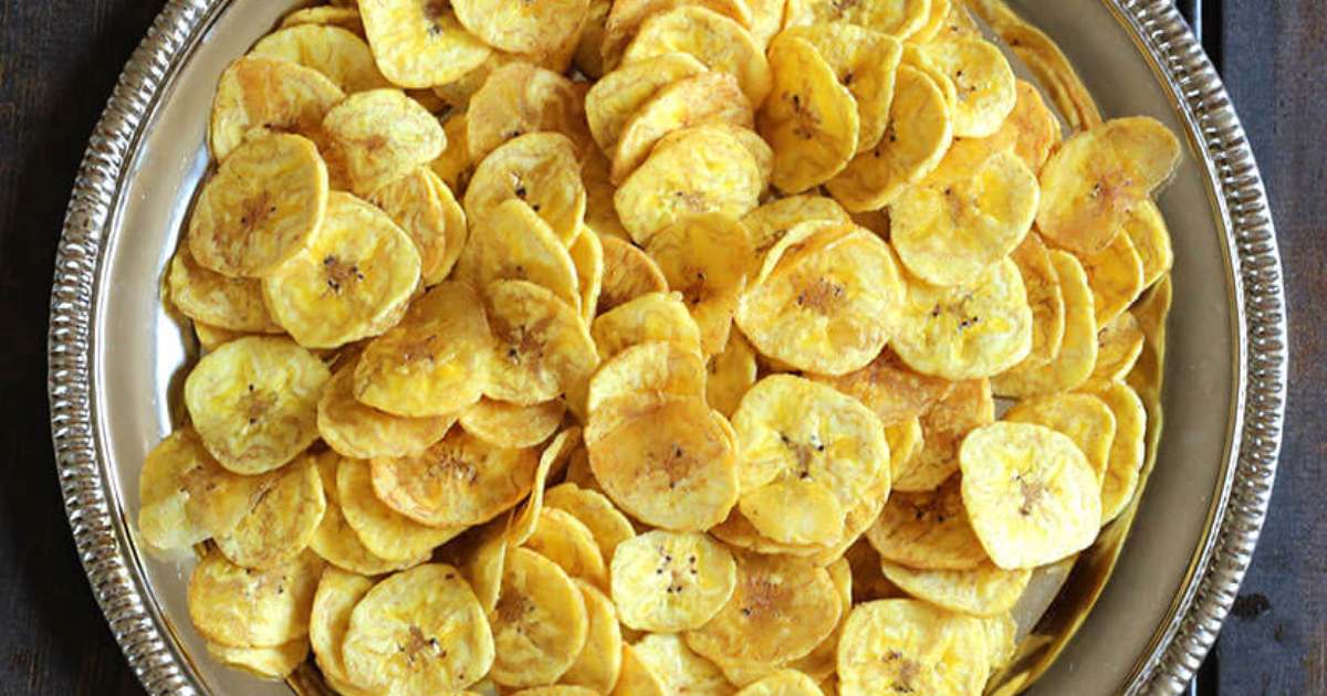 Kerala Style Crispy Banana Chips Recipe Malayalam