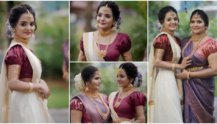 Kudumbavilakku Sanjana Fame Reshma S Nair Photoshoot With Mother